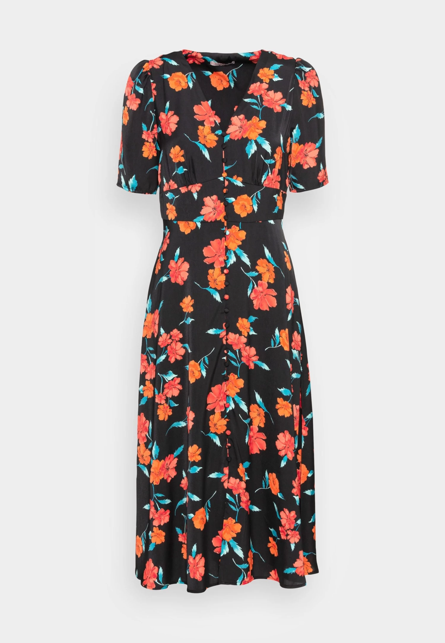 Anna Field Robe De Jour - Black /Red/Multi Coloured – Image 4