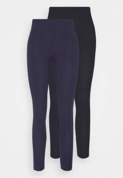 Anna Field 2 Pack - Legging - Black/Dark Blue