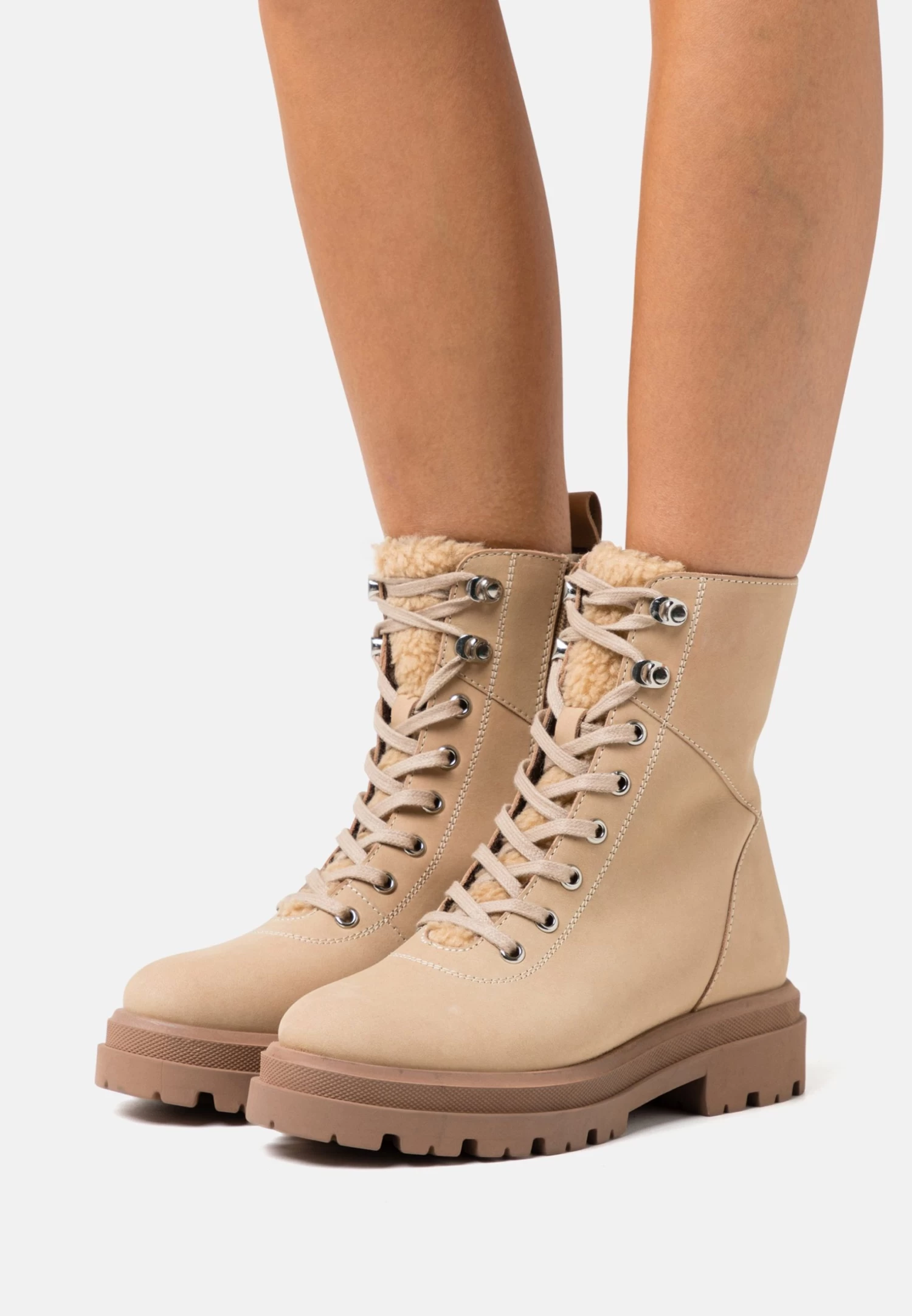 Anna Field Leather - Bottines À Plateau - Beige