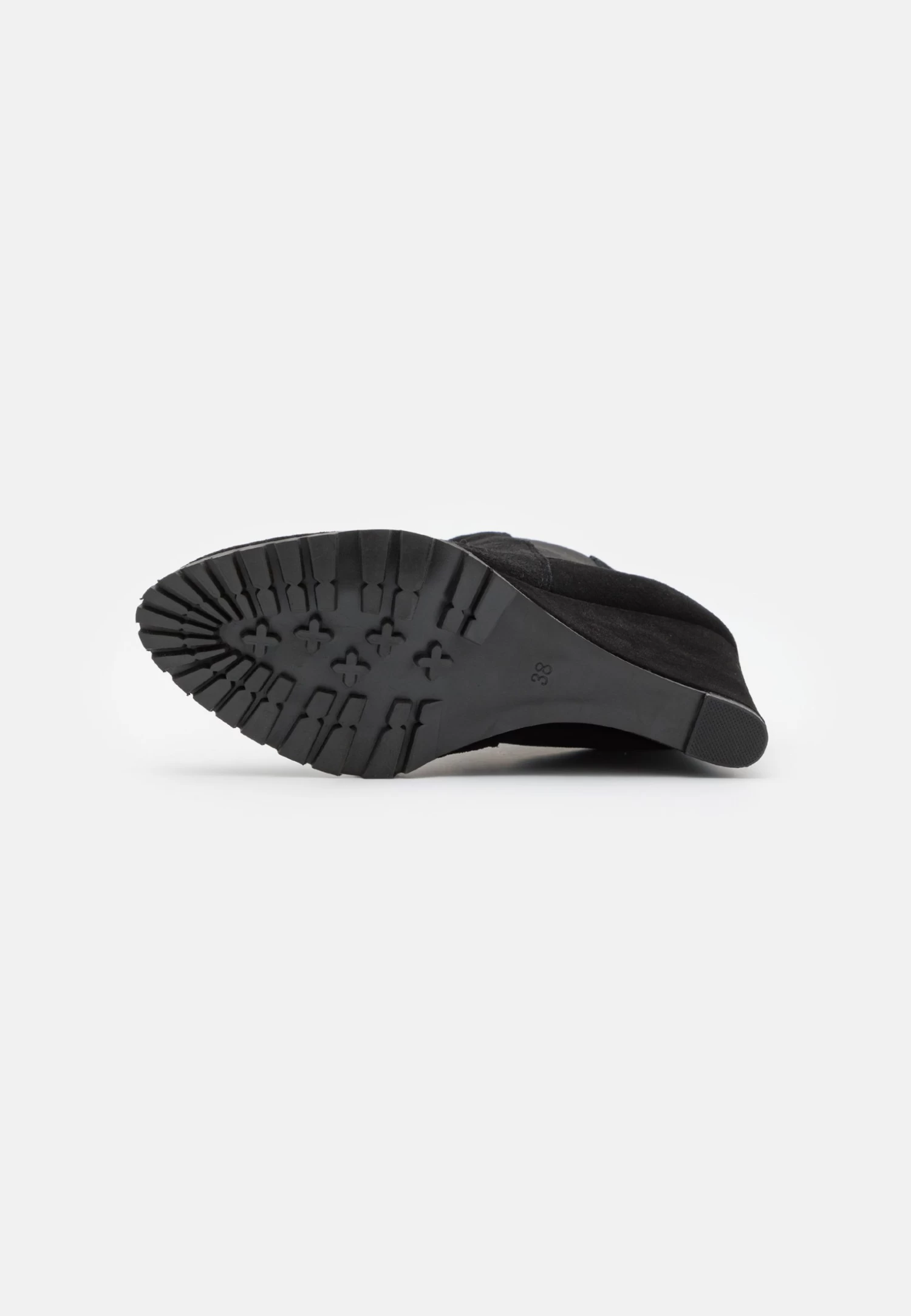 Leather - Bottines Compensées - Black – Image 5