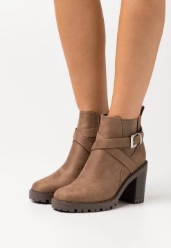 Bottines Ă Talons Hauts - Taupe