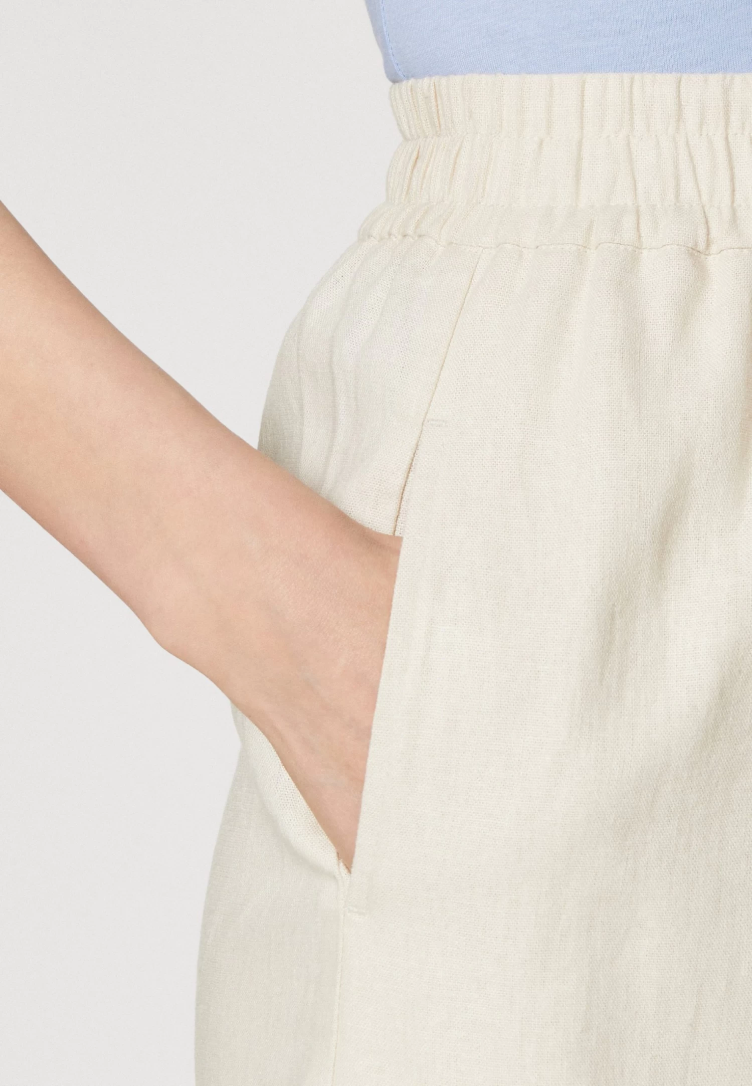 Anna Field Linen Mix - Short - Beige – Image 4