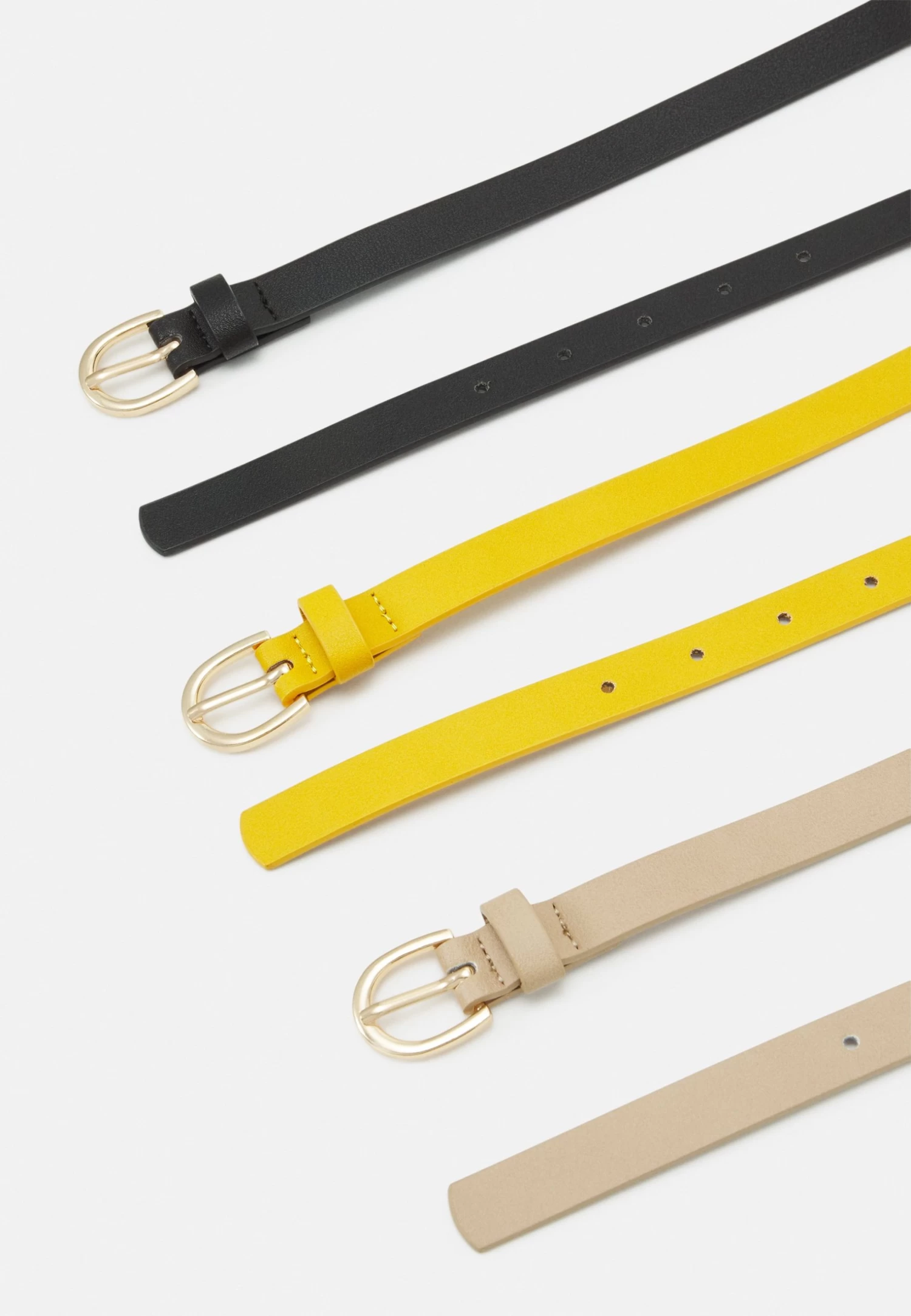 Anna Field 3 Pack - Ceinture - Black/Yellow/Taupe – Image 2