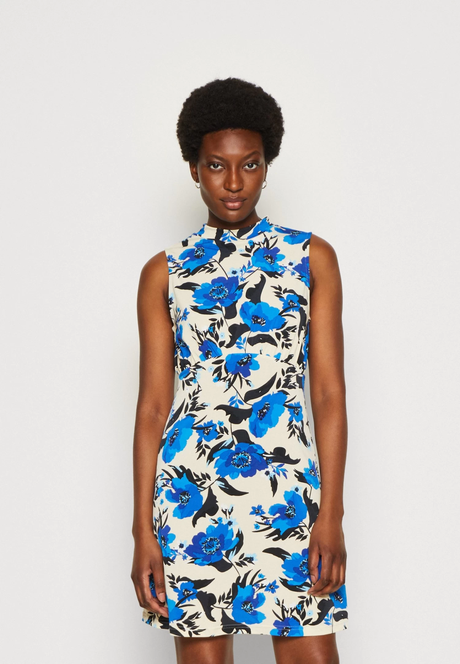 Anna Field Robe En Jersey - Off White/Blue