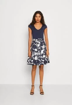 Anna Field Robe En Jersey - Dark Blue/Silver