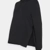 Nursing Hoodie With Slit - Sweat À Capuche - Black