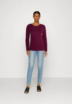 Anna Field 2 Pack - T-Shirt À Manches Longues - Dark Red/Black