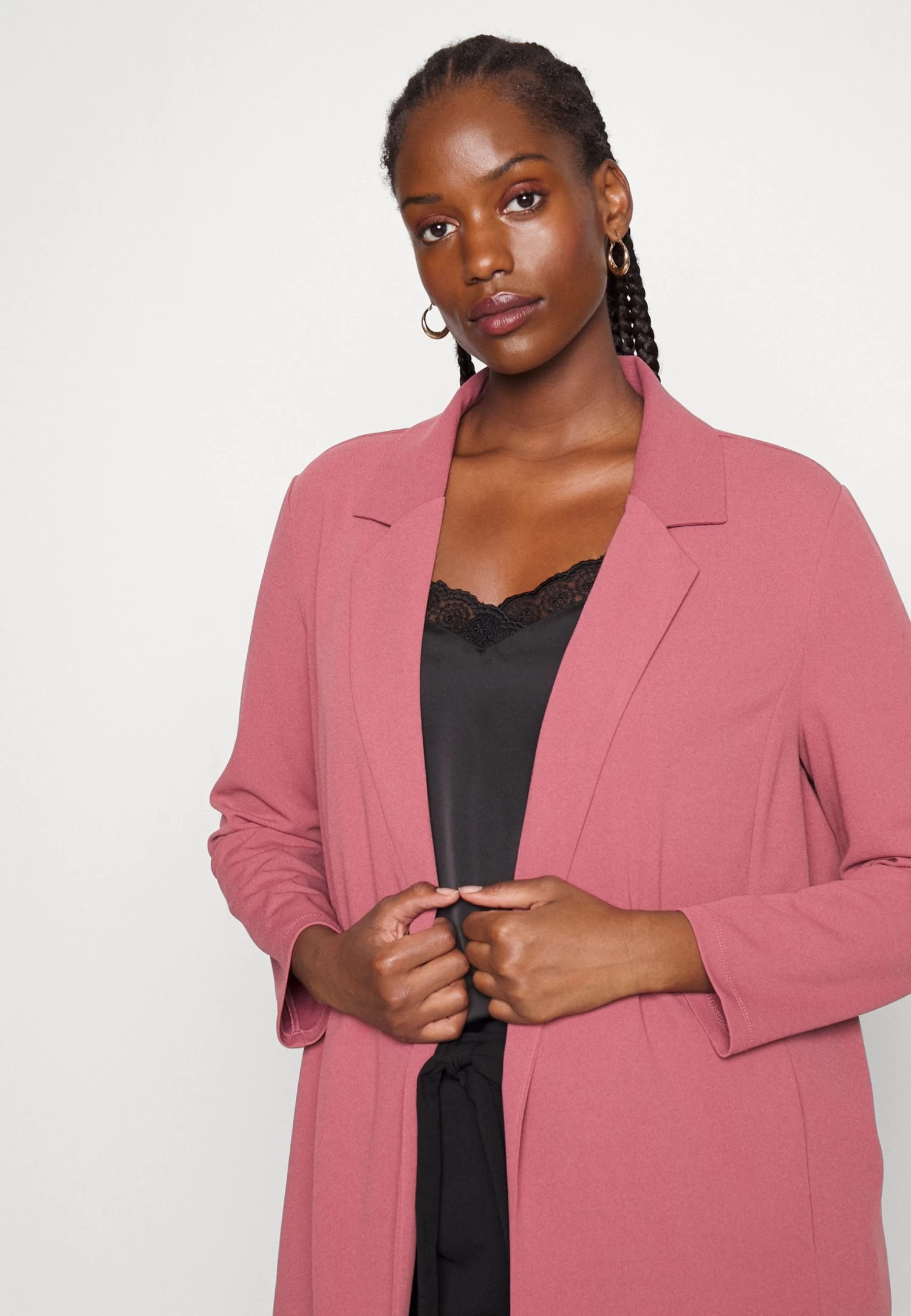 Manteau Court - Rose – Image 4