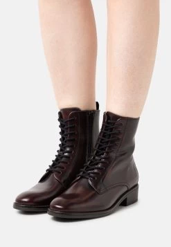 Anna Field Leather - Bottines Ă Lacets - Bordeaux
