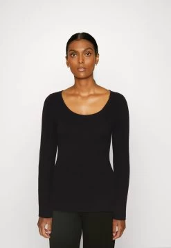 Anna Field Button Detail - Pullover - Black