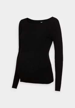 Nursing Overlap - Pullover - Black