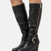 Anna Field Bottes Compensées - Black