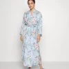 Anna Field Floral Robe - Peignoir - Blue