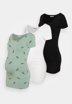 3Pack - T-Shirt Imprimé - Black/White/Green