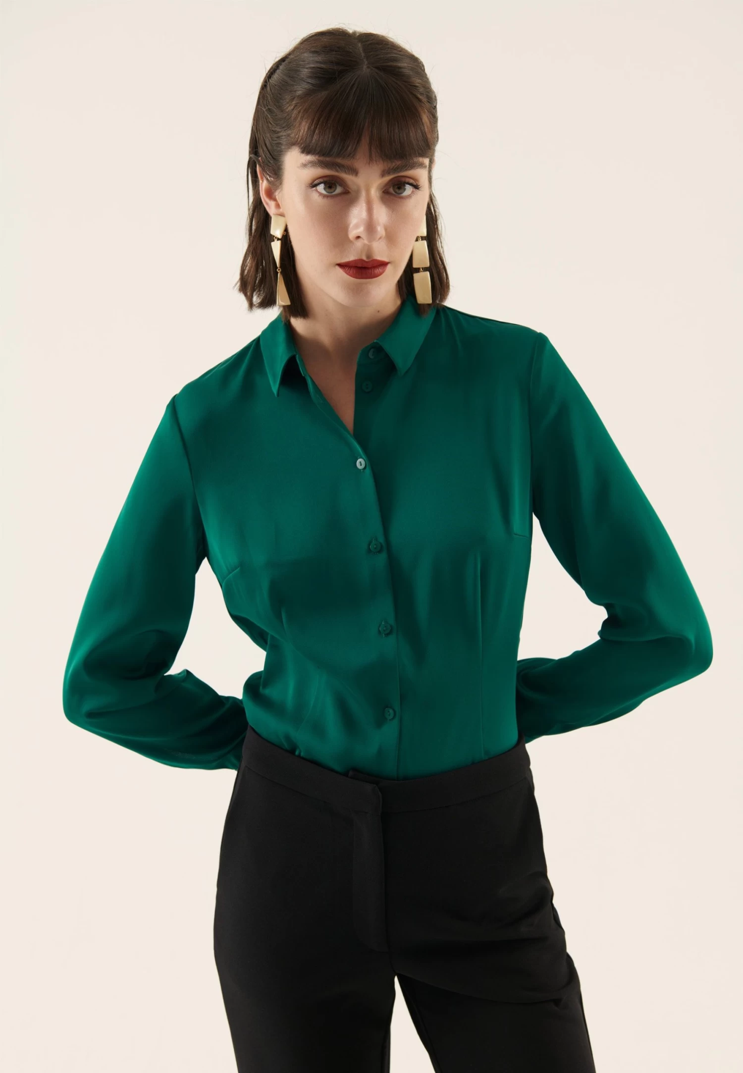 Anna Field Chemisier - Dark Green – Image 4