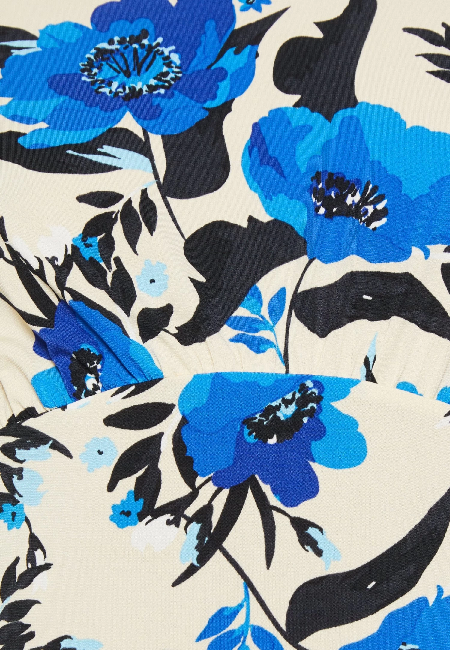 Anna Field Robe En Jersey - Off White/Blue – Image 6