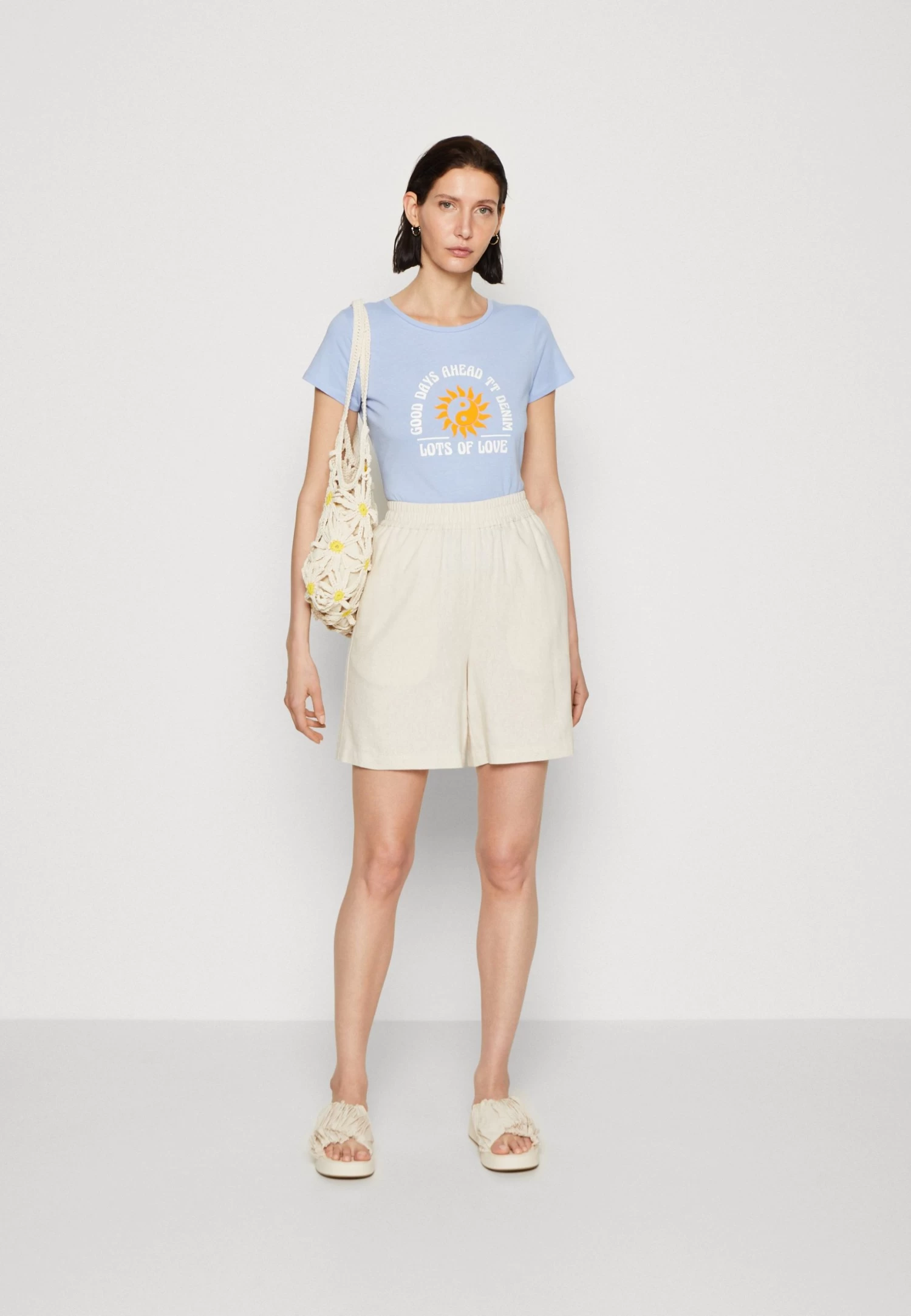 Anna Field Linen Mix - Short - Beige – Image 2