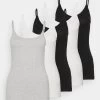 Anna Field 5 Pack - Débardeur - Black/White/Mottled Light Grey