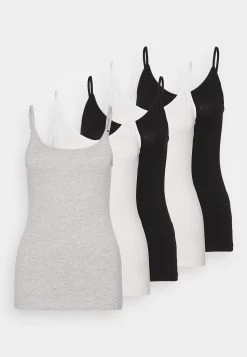 Anna Field 5 Pack - Débardeur - Black/White/Mottled Light Grey